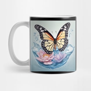 Pastel color Butterfly Mug